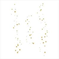 Golden scattered stars on sky spread icon flat design. vector