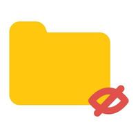 Encrypted Secure Folder Icon vector