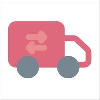 Delivery Truck to Location Icon vector