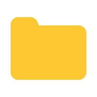Folder Icon with Flat Style vector