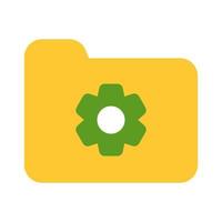 Folder Icon with Flat Style vector
