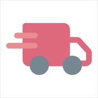 Delivery Truck to Location Icon vector