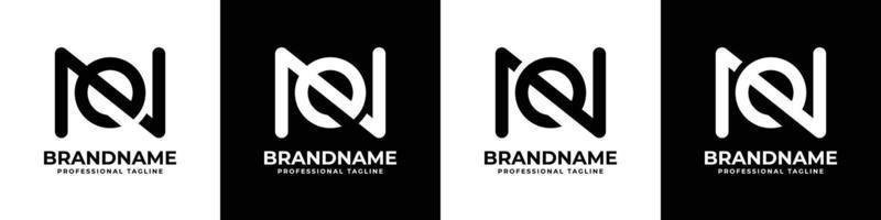 logotipo de monograma de letra ne simple, adecuado para cualquier empresa ne o en iniciales. vector