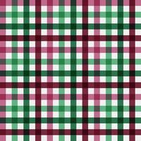 Red Green Seamless Plaid Background Pattern vector