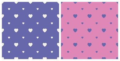 Seamless Background Pattern Big And Small Heart Shape vector