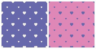 Seamless Background Pattern Big And Small Heart Shape vector