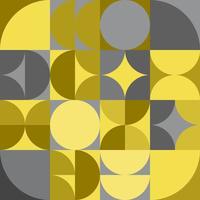 Abstract Pattern Circle Shape Half Circle Bauhaus Style vector