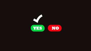 Yes No Tick check mark sign on Alpha channel Transparent BG. Yes No Tick and cross sign Vote for acceptance and rejection. Toggle switch interface buttons. Check box list icons Test question Choice. video