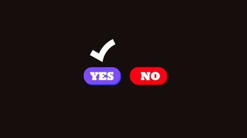 Yes No Tick check mark sign on Alpha channel Transparent BG. Yes No Tick and cross sign Vote for acceptance and rejection. Toggle switch interface buttons. Check box list icons Test question Choice. video