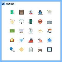 25 Creative Icons Modern Signs and Symbols of film artist artist shipping actor map Editable Vector Design Elements