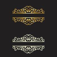 Vector vintage royal title border or text frame ornament elements, Luxury vintage Border for title border ornamental