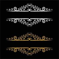 Vector vintage royal title border or text frame ornament elements, Luxury vintage Border for title border ornamental