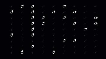 Eyes blink movement pattern with alpha channel.Animated eye motion art design video