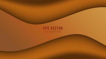 Golden light on elegant orange abstract background vector