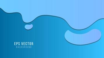 Abstract fluid background with blue color, Modern background design. Liquid color. Fluid shapes composition. Fit for presentation design vector