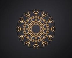 mandala de lujo abstracto redondo. diseño de plantilla de logotipo. ilustración vectorial vector