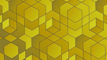 fondo geométrico amarillo abstracto. composición de formas dinámicas. diseño de fondo fresco para carteles. ilustración vectorial vector