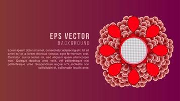 garabatos simples y editables pasos rojos abstractos ordenan el fondo del diagrama. elementos infográficos gráficos. ilustración vectorial vector