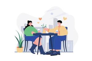 Valentines Day Illustration concept on white background vector