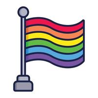 bandera del orgullo del arco iris vector