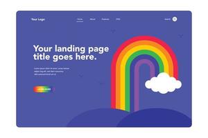 Pride Landing Page vector