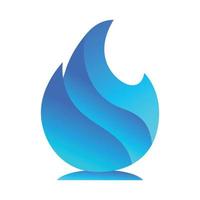 Blue Flame Gradient 2 vector