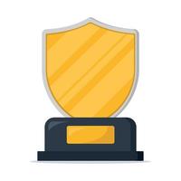 Gold Yellow Shield Trophy vector