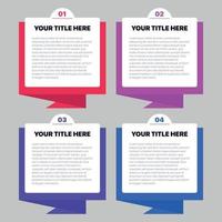 Infographic Message Banners vector