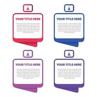 Infographic Message Banners 2 vector