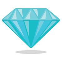 Blue Shiny Diamond vector