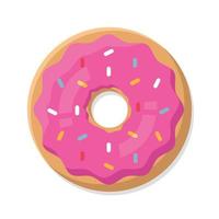 Flat Style Donut vector