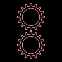 Neon excellent light fastness Designation on the wallpaper symbol icon black color vector illustration flat style image red color vector illustration image flat style