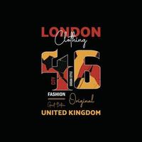 London clothing fashion original great urban typography design text message vector