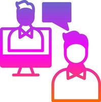 Online Meeting Vector Icon Design