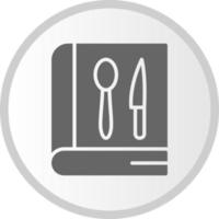 icono de vector de libro de recetas