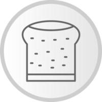 icono de vector de pan plano
