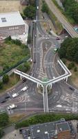 High Angle View of British Residential Homes at Luton Town of England UK video