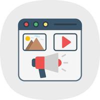 Content Marketing Vector Icon Design