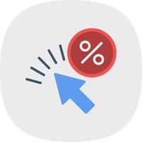 Click Through Rate Vector Icon Design