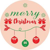 Merry Christmas typography design Editable Vector File