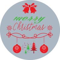 Merry Christmas typography design Editable Vector File