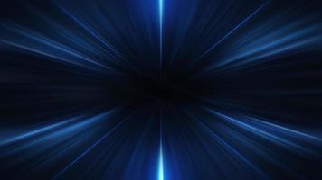 Abstract loop blue center radial shine rays background video