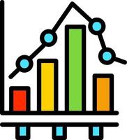 Bar Chart Vector Icon Design