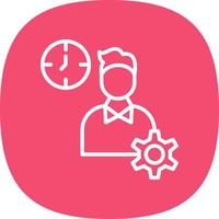 Productive Work Vector Icon Design