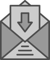 Inbox Vector Icon Design