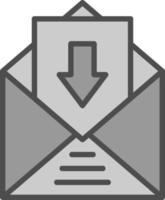 Inbox Vector Icon Design