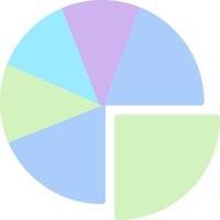 Pie Chart Vector Icon Design