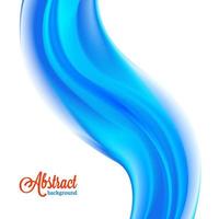 Abstract blurred background with blue flowing wave vector