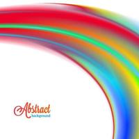 fondo borroso abstracto con onda colorida del arco iris vector