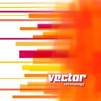 Vector background with orange lines and blurred edge